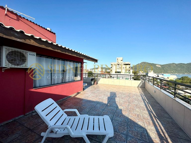 523 - Cobertura de 1 dormitório com vista mar
