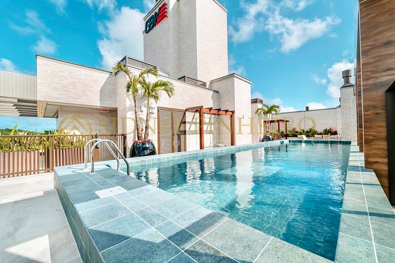 008 - Apartamento com piscina no centro de Bombinhas