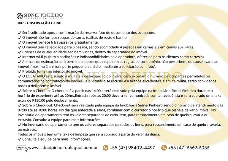 007 - Apartamento á 5 minutos da Praia de Bombas