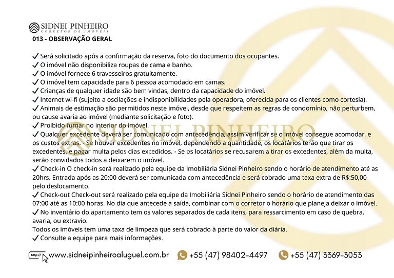013 - Apartamento 3 dormitórios na Praia de Bombas