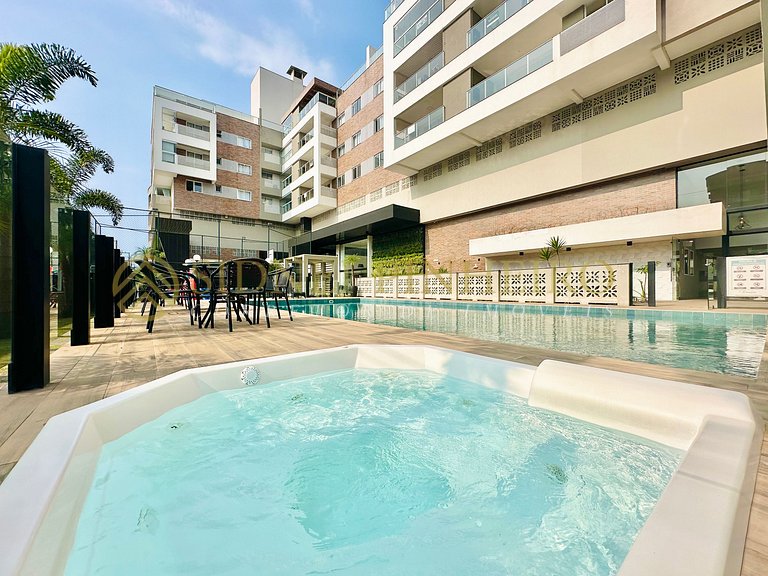 011 - Apartamento 02 dormitórios com piscina e jacuzzi colet