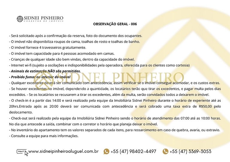 006 - Apartamento de 02 dormitórios na Praia de Bombas
