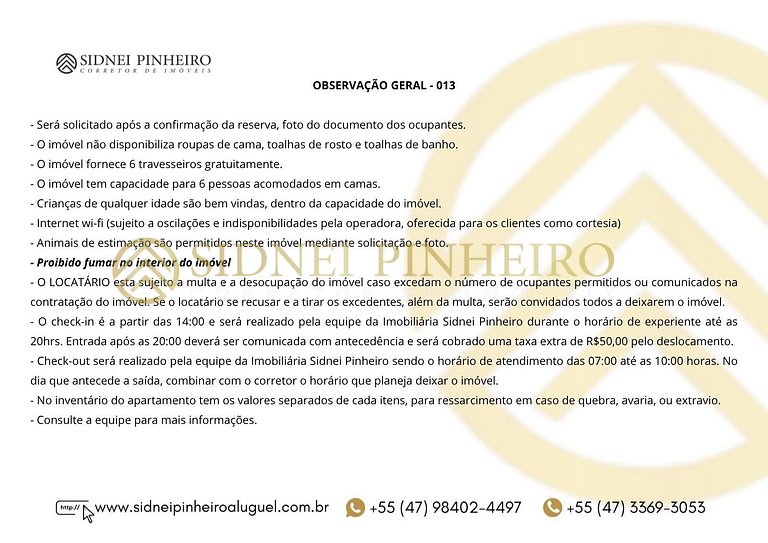013 - Apartamento 03 dormitórios na Praia de Bombas