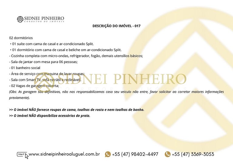 572 - Apartamento 02 dormitórios na Praia de Bombas