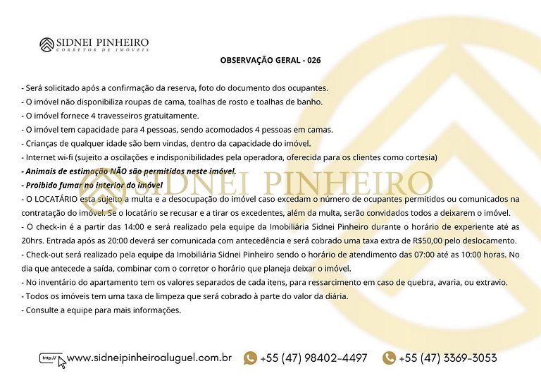 026 - Apartamento 02 dormitórios na Praia de Bombas