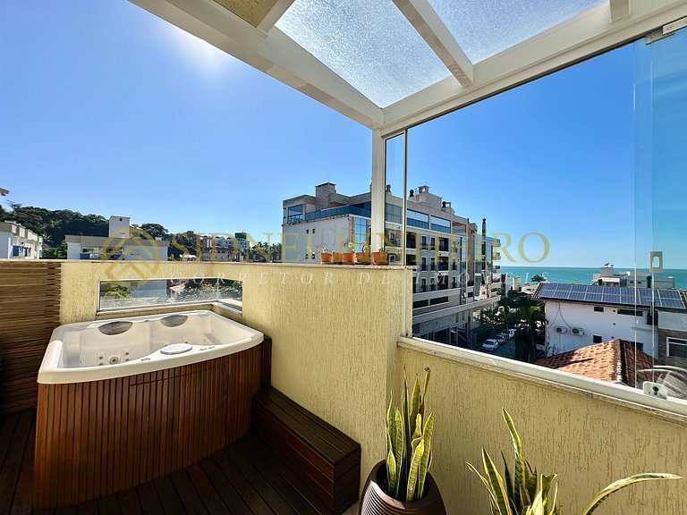 034 - Cobertura c/ jacuzzi na Praia do Centro