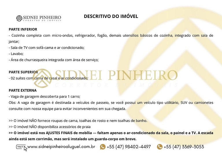 041 - Sobrado 02 suítes na Praia de Bombas