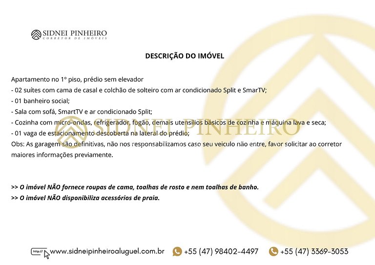 037 - Apartamento 02 suítes na Praia da Lagoinha