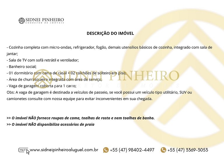 042 - Apartamento 01 dormitório no Bairro José Amândio