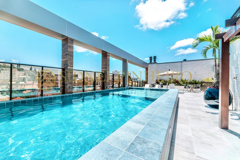 008 - Apartamento com piscina no Centro de Bombinhas