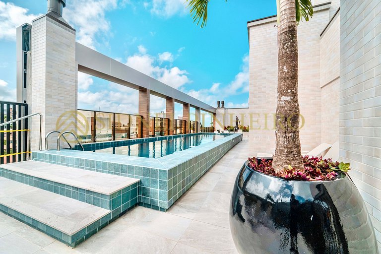 008 - Apartamento com piscina no Centro de Bombinhas